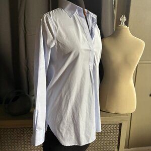 Lands’ End No Iron Supima Long Sleeved Blouse Size 4